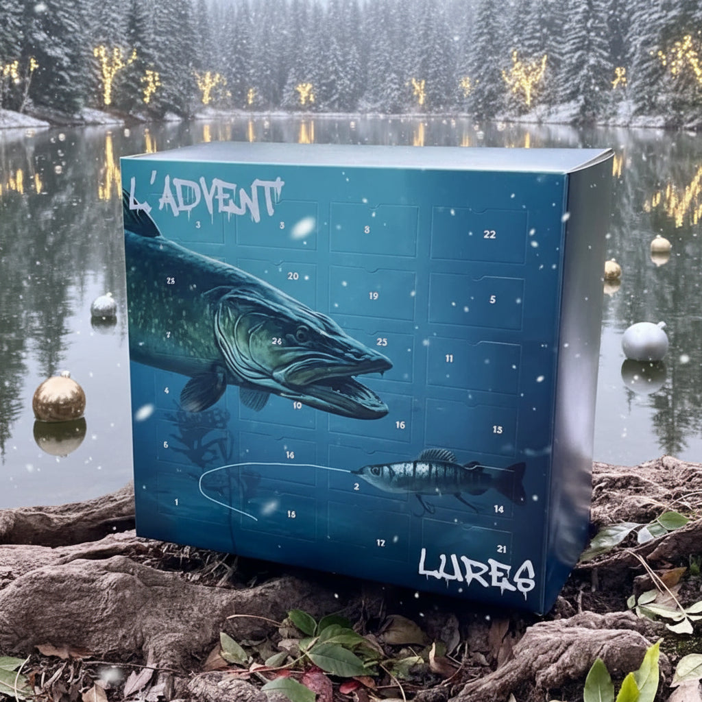 Fishing Advent Calendar with 24 Doors Full of Tackle in Seven Styles, view 1