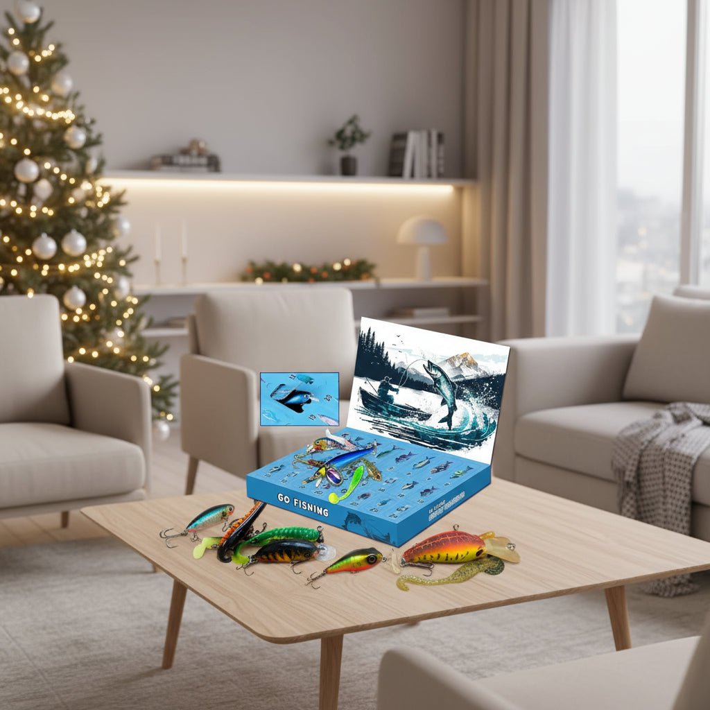Fishing Advent Calendar with 24 Doors Full of Tackle in Seven Styles, view 3