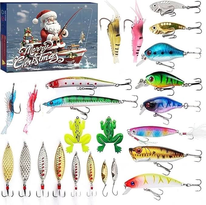 Fishing Advent Calendar with 24 Doors Full of Tackle in Seven Styles, view 6