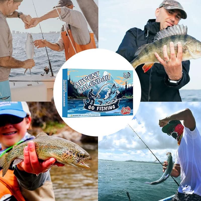 Fishing Advent Calendar with 24 Doors Full of Tackle in Seven Styles, view 8
