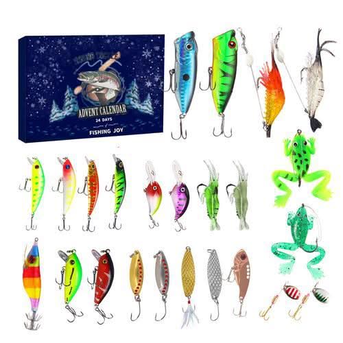 Fishing Advent Calendar with 24 Doors Full of Tackle in Seven Styles, view 12