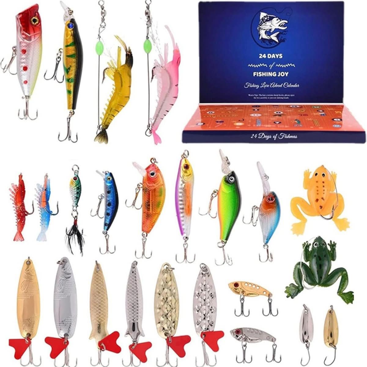 Fishing Advent Calendar with 24 Doors Full of Tackle in Seven Styles, view 13