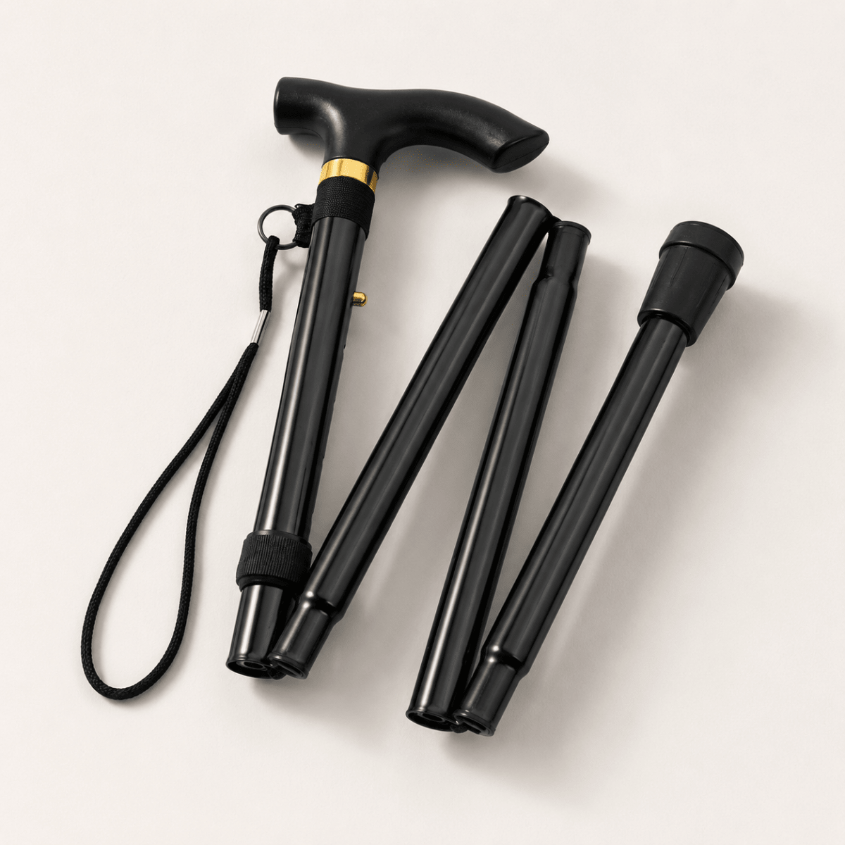 Foldable Aluminum Walking Cane with Non Slip Ergonomic Handle for Travel, view 3