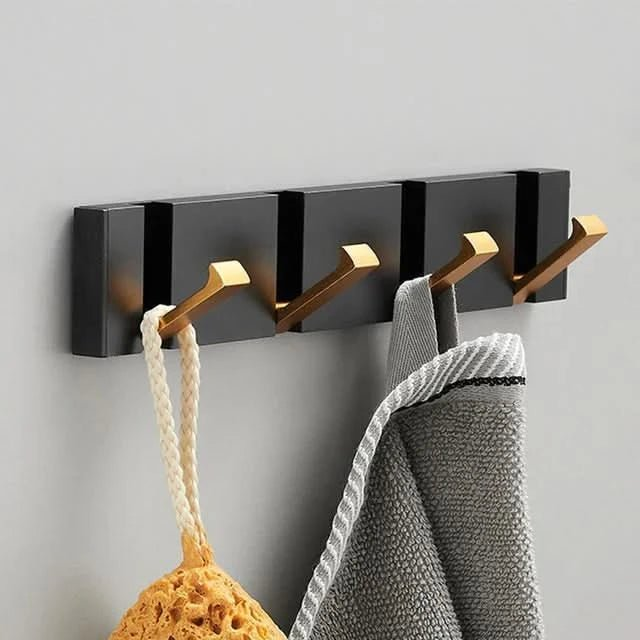 Foldable Aluminum Wall Hooks, Mount with Adhesive Tape or Screws, view 10