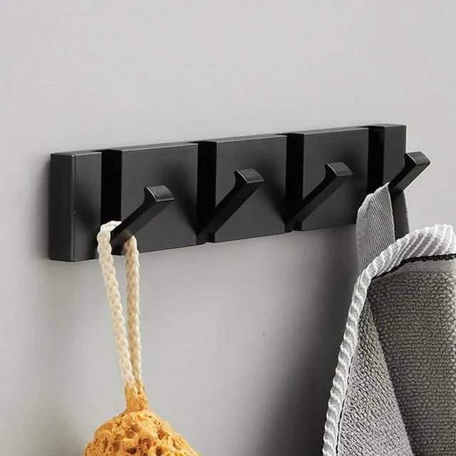 Foldable Aluminum Wall Hooks, Mount with Adhesive Tape or Screws, view 11