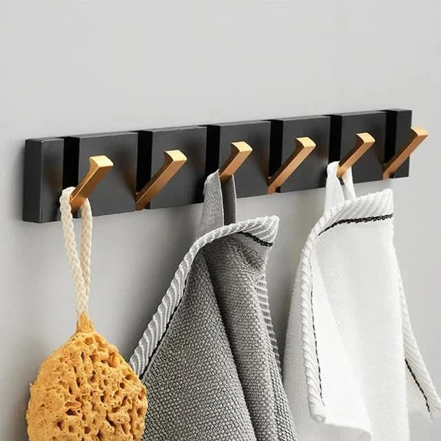 Foldable Aluminum Wall Hooks, Mount with Adhesive Tape or Screws, view 14