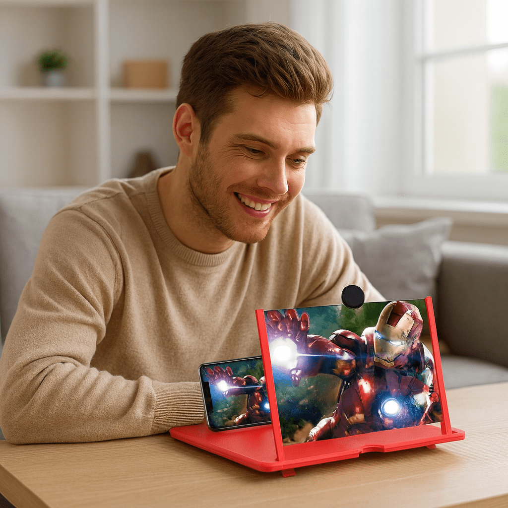 Foldable Phone Screen Magnifier with Fresnel Lens, 3x to 4x Magnification, view 2