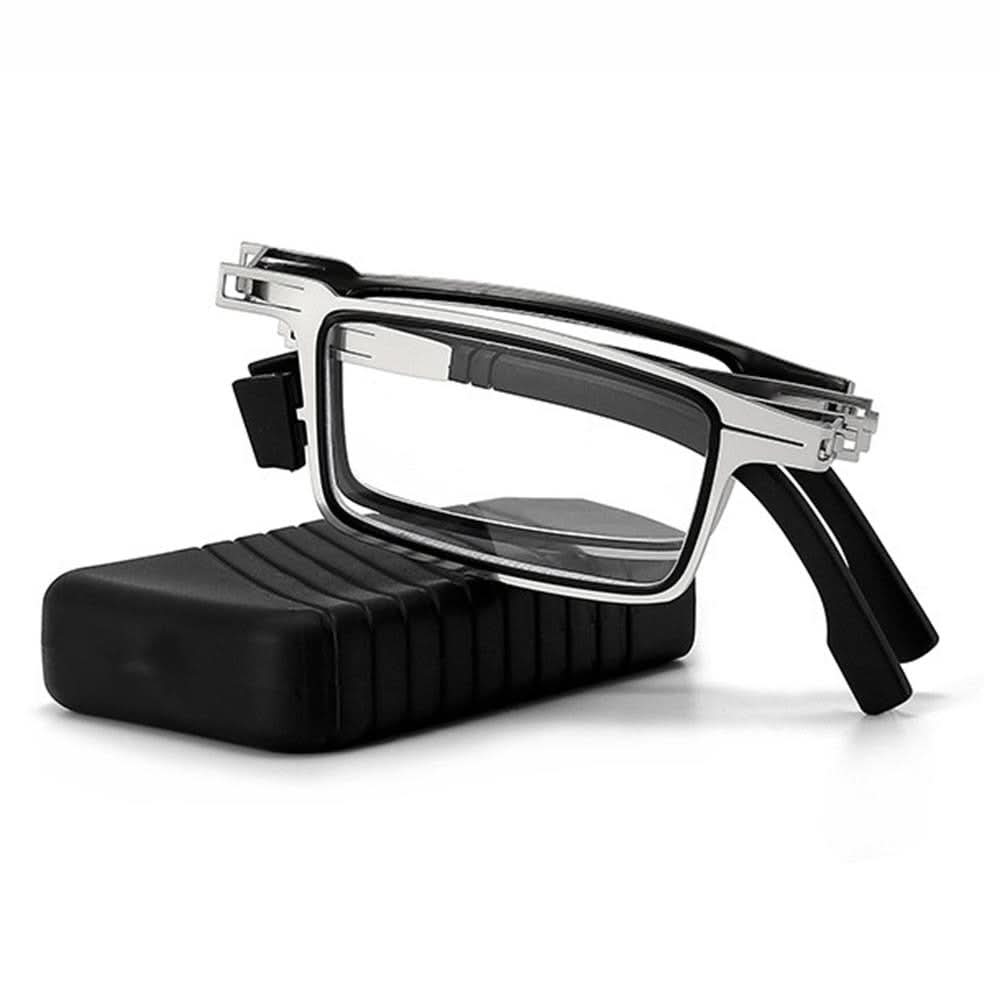 Foldable Reading Glasses Under 0.7 oz with Blue Light Filter and Case, view 6