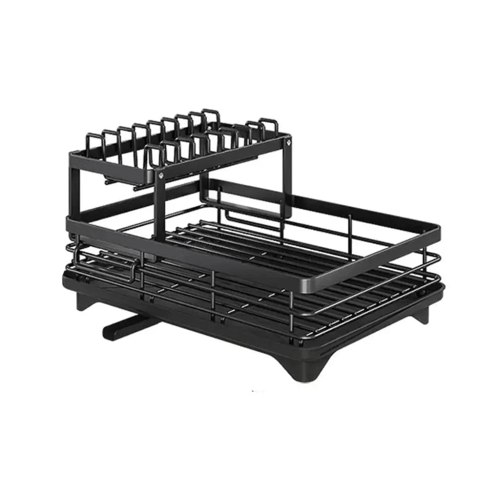 Foldable Stainless Steel Dish Drying Rack, Folds Flat for Storage, view 6