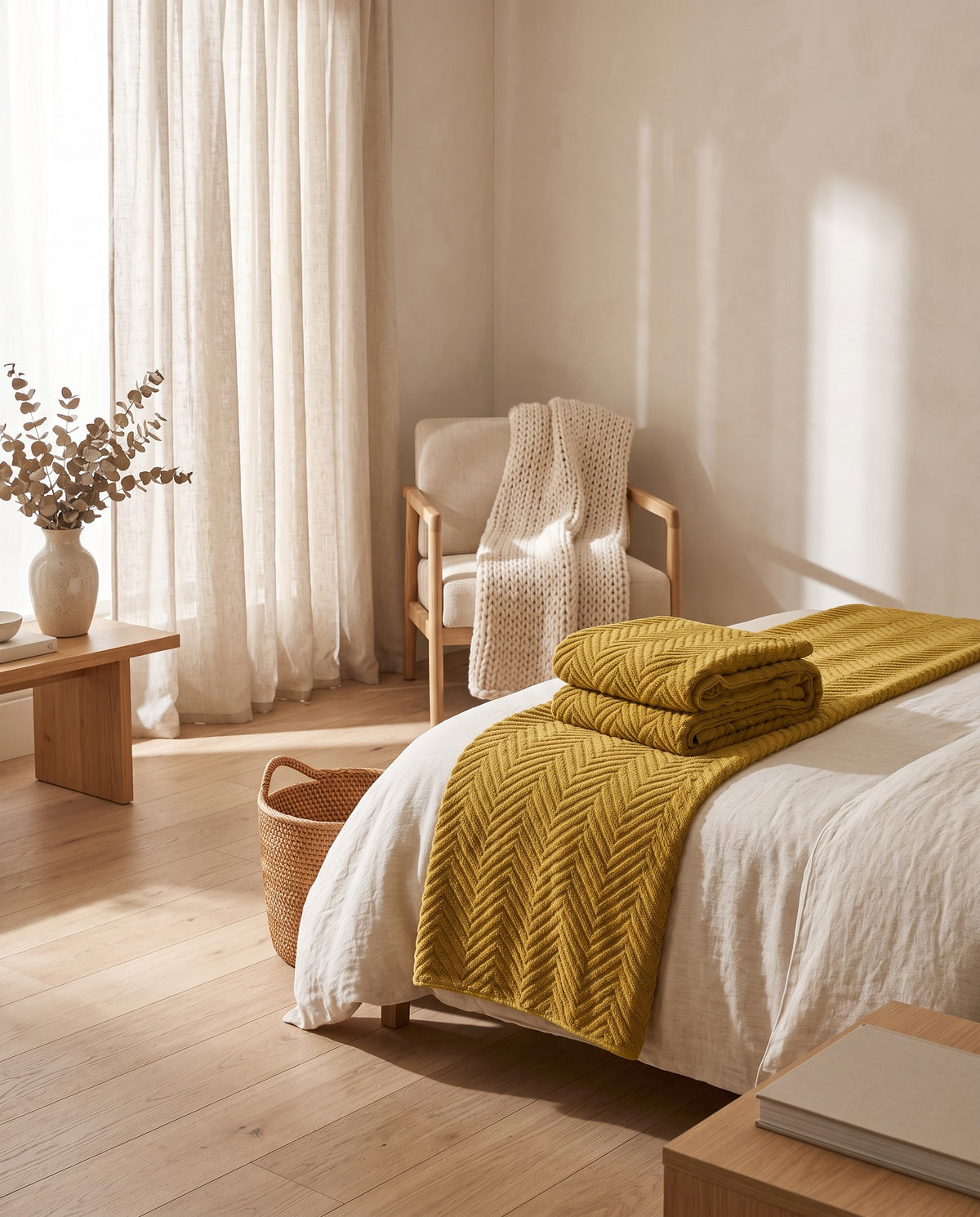 Geometric Patterned Throw Blanket | Soft Warm Handfeel, 51-94in