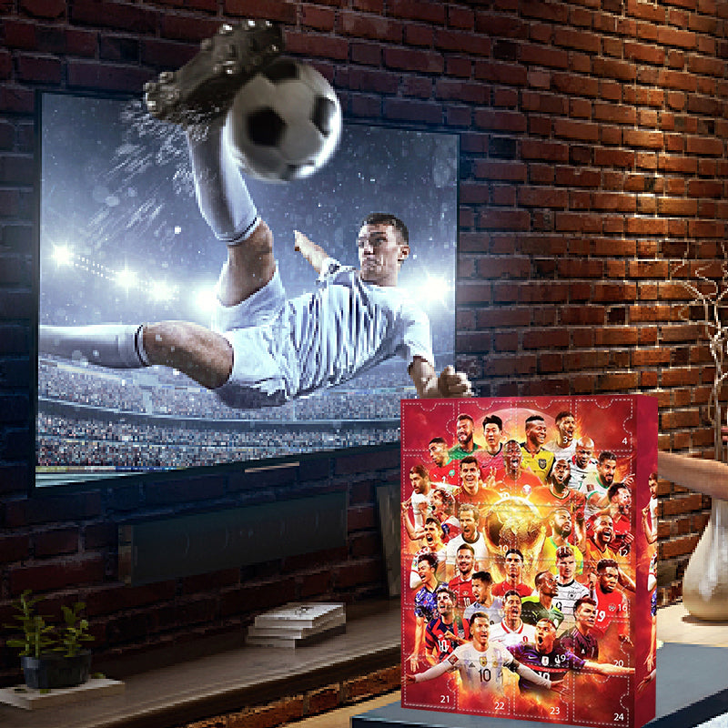 Soccer Advent Calendar - 24 Collectible Toy Figurines, Holiday Countdown Playset for Kids and Sports Fans (3)