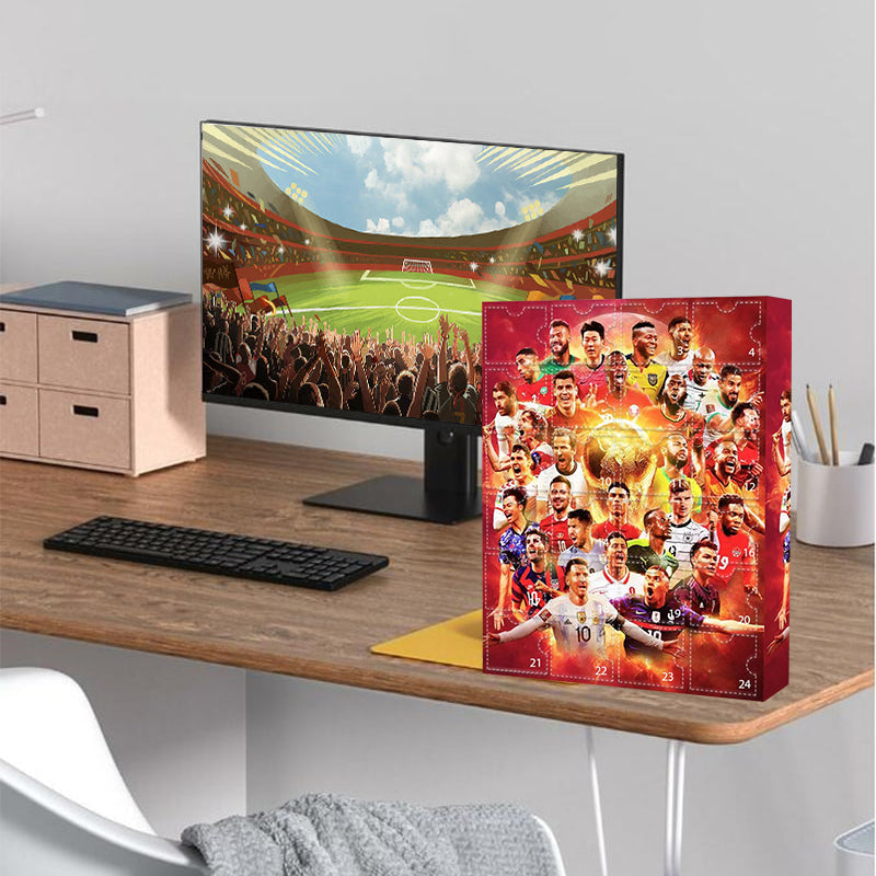 Soccer Advent Calendar - 24 Collectible Toy Figurines, Holiday Countdown Playset for Kids and Sports Fans (5)