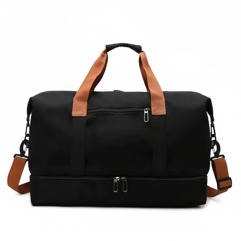 Gym Bag with Separate Shoe Compartment, Wet Pocket and Trolley Sleeve, view 9