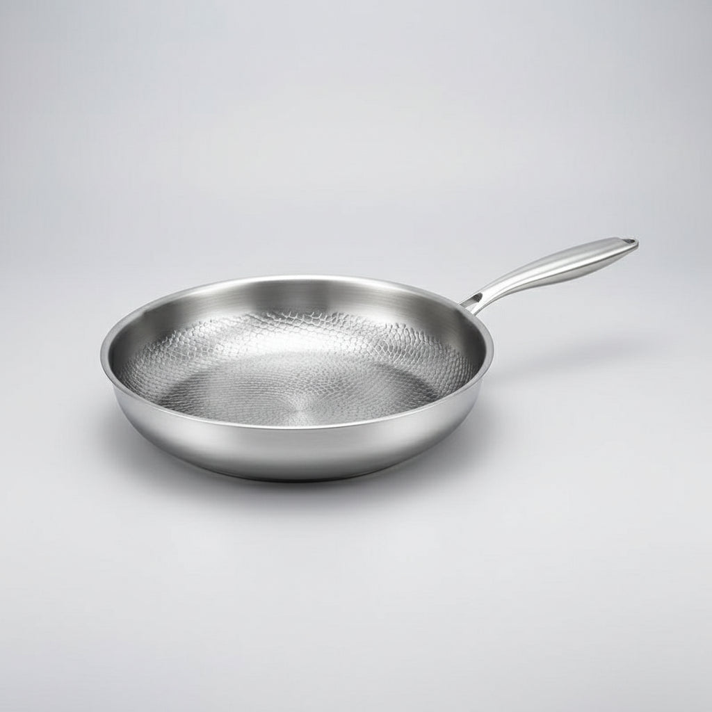 Hammered Titanium Frying Pan with Natural Nonstick Surface, Induction Ready, view 10