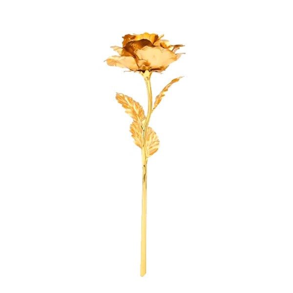 Handmade Artificial Rose with Gold Foil Finish in a Gift Box, view 2