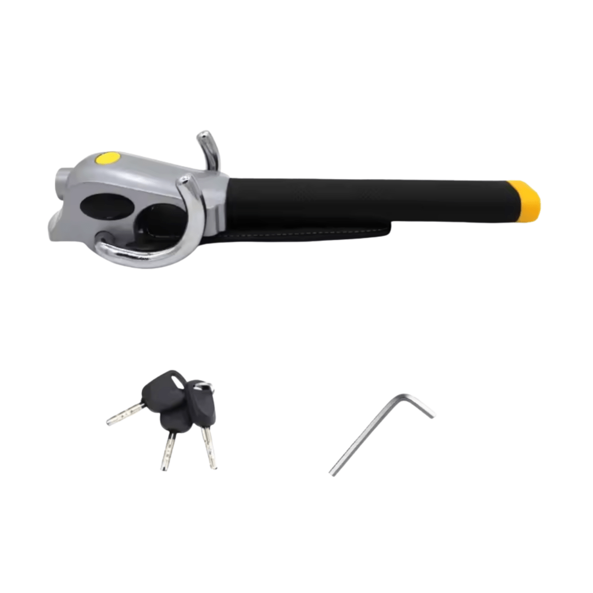 Hardened Steel Steering Wheel Lock with 120 dB Alarm and Triple Locking, view 13