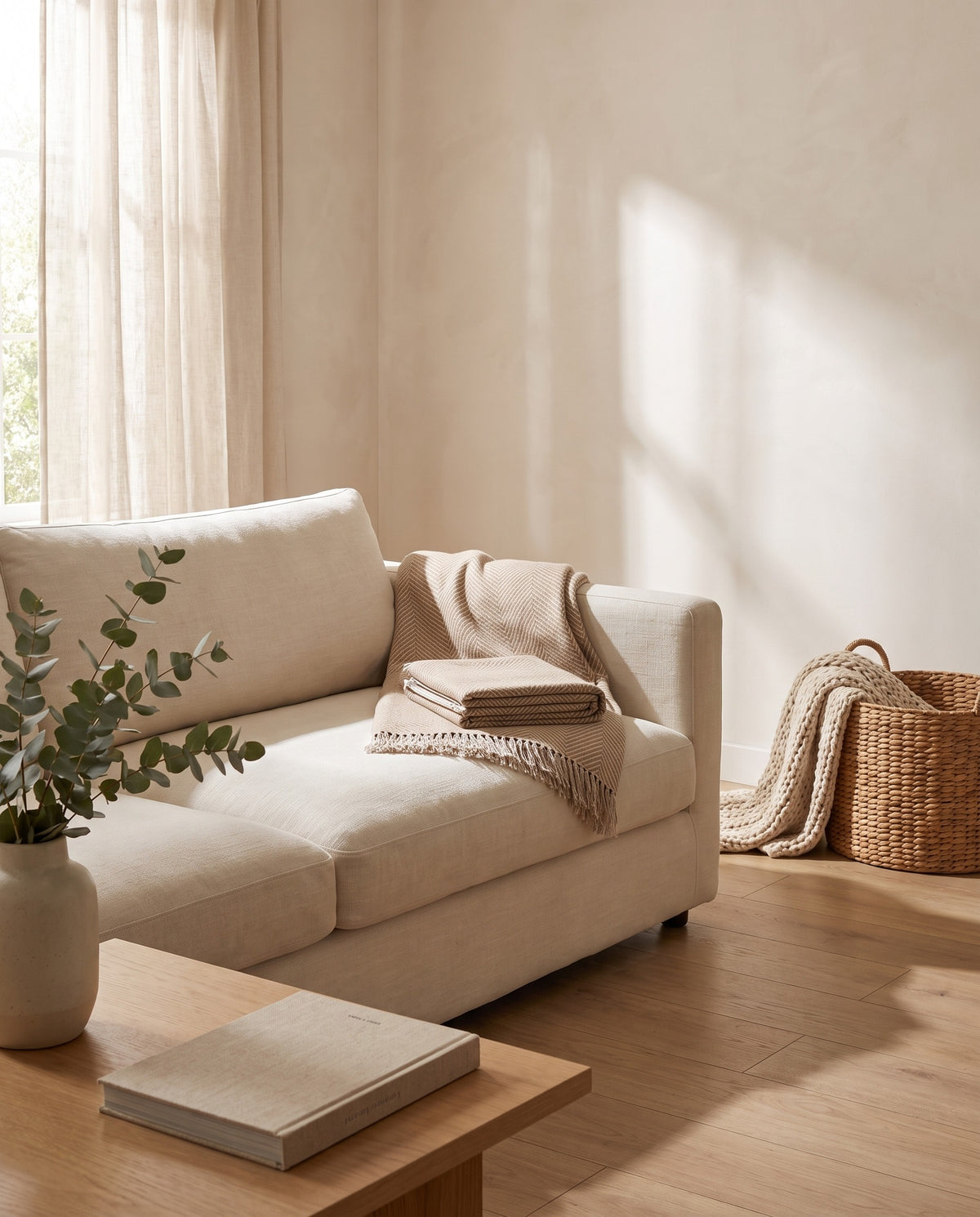 Herringbone Fringed Throw Blanket | Soft Warm Handfeel, 50-94in
