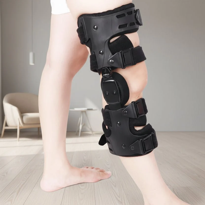 Hinged Knee Brace with Aluminum Stays and Foam Padding, 15.7 Inch, Left or Right, view 3