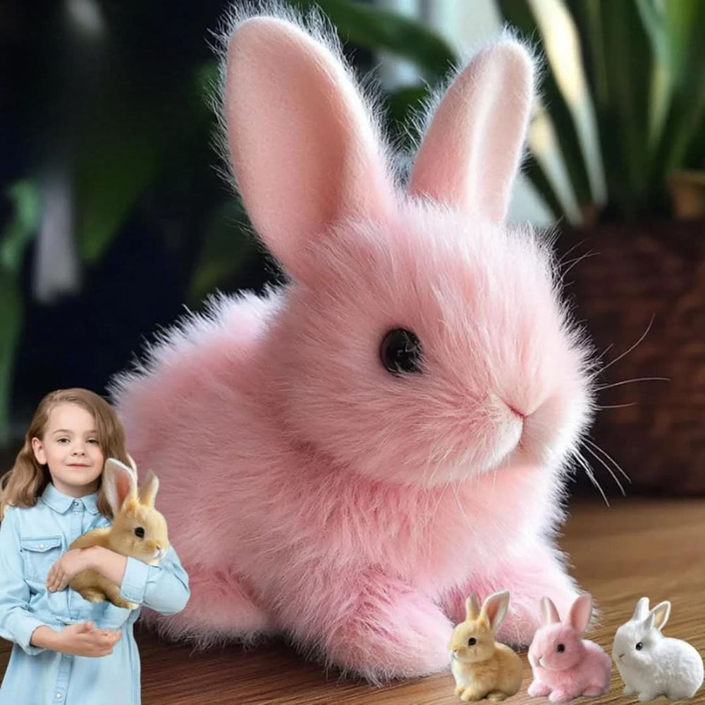 Interactive Plush Bunny Toy - Hopping and Nose Wiggling Electronic Rabbit with Sounds for Kids and Toddlers (7)