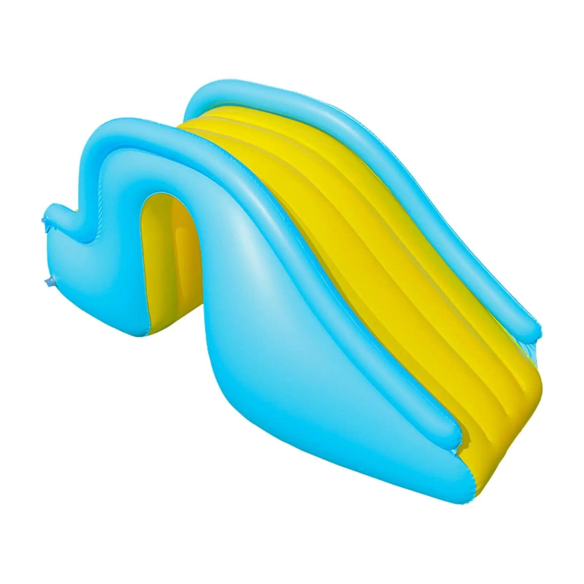 Inflatable kids water slide set up on a lawn