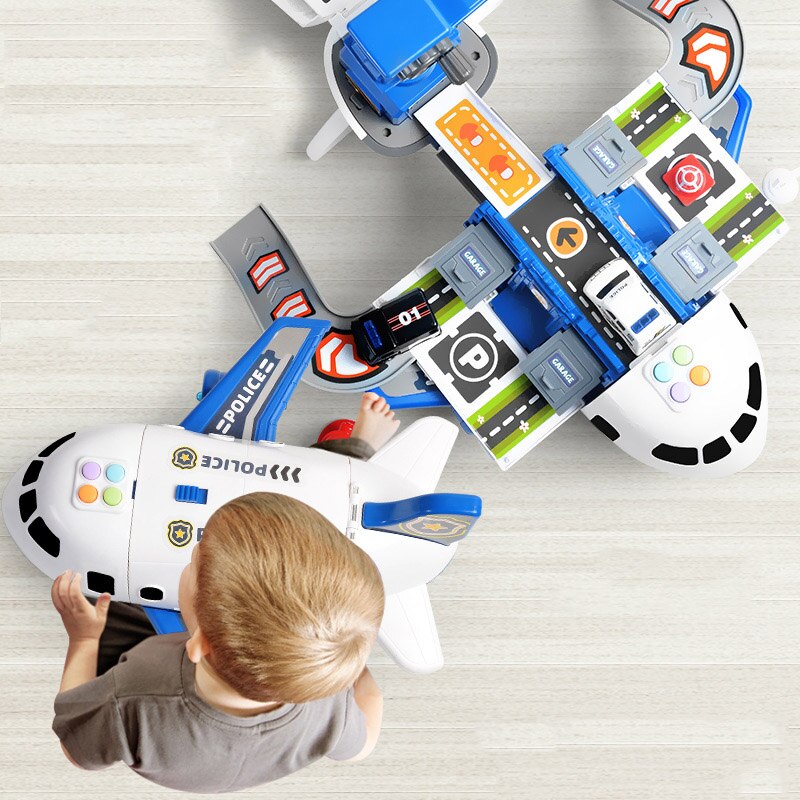Toy Airplane Playset with Mini Vehicles - 20-Piece Cargo Transport Plane Toy Set for Toddlers and Kids Ages 3-6 (3)