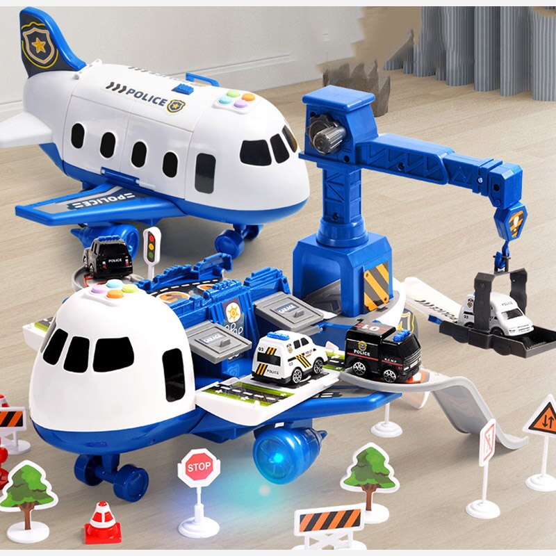 Toy Airplane Playset with Mini Vehicles - 20-Piece Cargo Transport Plane Toy Set for Toddlers and Kids Ages 3-6 (5)