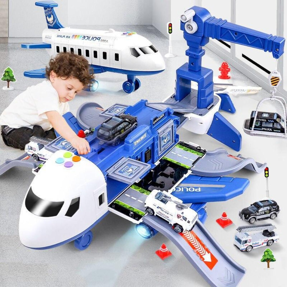 Toy Airplane Playset with Mini Vehicles - 20-Piece Cargo Transport Plane Toy Set for Toddlers and Kids Ages 3-6 (8)
