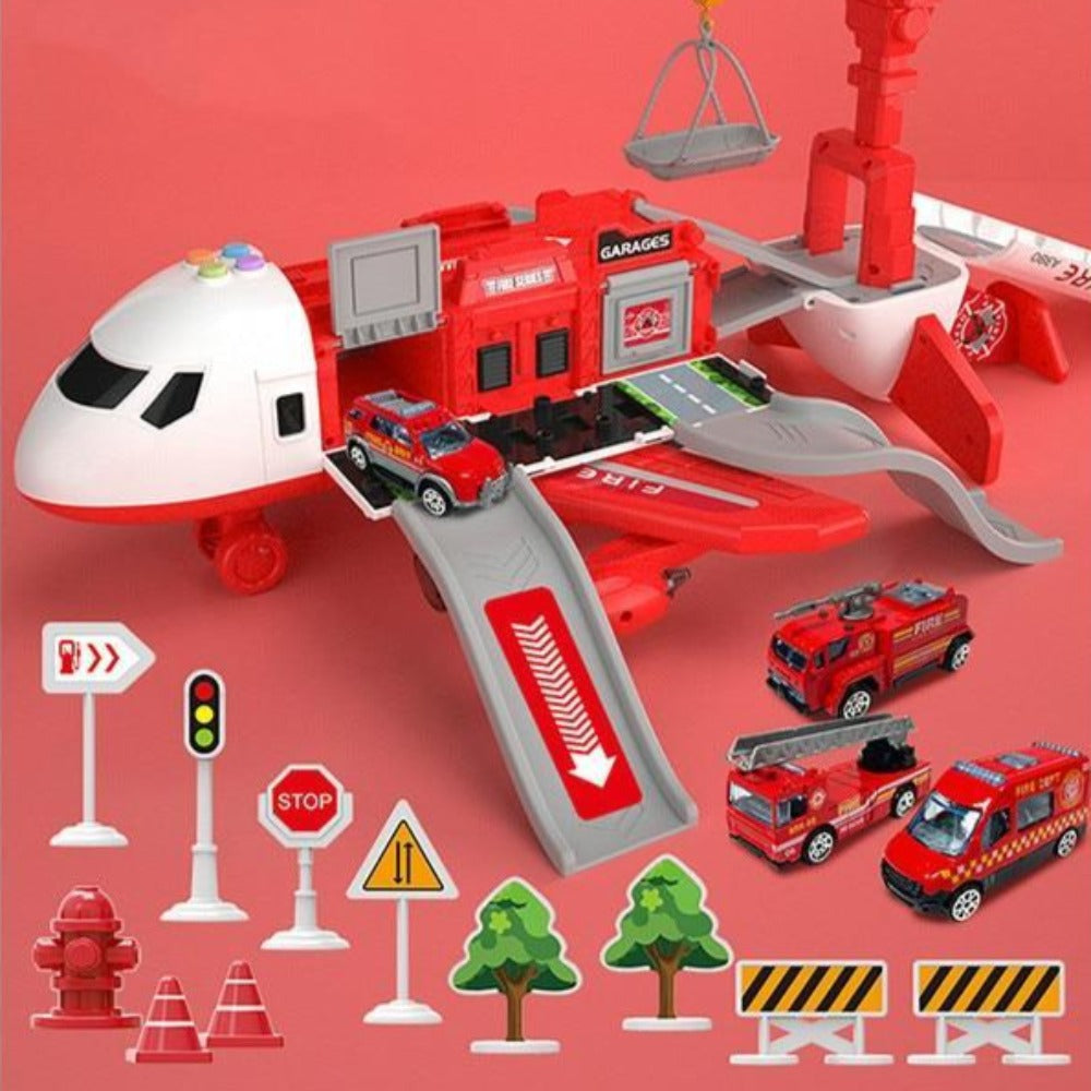 Toy Airplane Playset with Mini Vehicles - 20-Piece Cargo Transport Plane Toy Set for Toddlers and Kids Ages 3-6 (9)