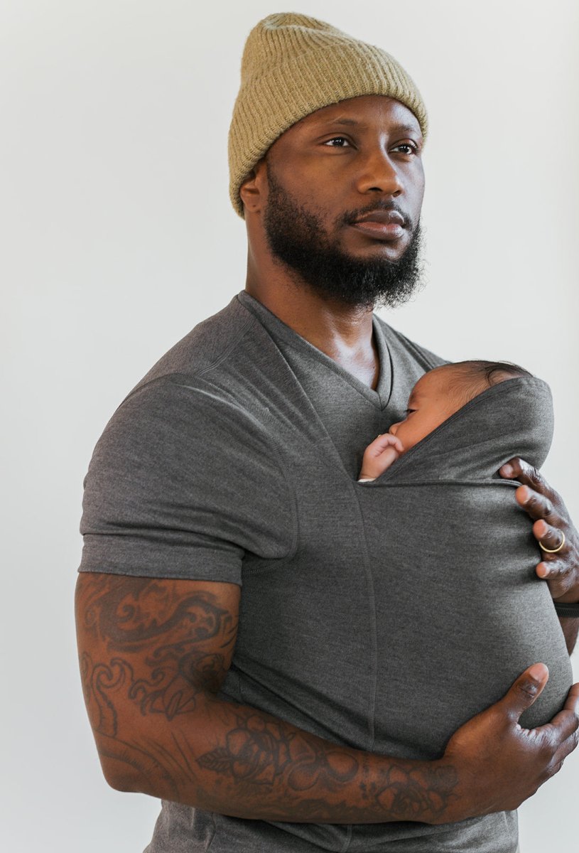 Babywearing Shirt for Women, Nursing Friendly Cotton Baby Carrier Top - Hands-Free Skin-to-Skin Pouch (6)