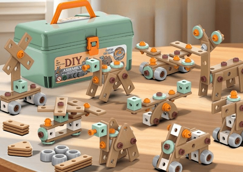 Kids Pretend Play Tool Set for Ages 3 and Up in ABS Plastic, Multiple Sizes, view 8