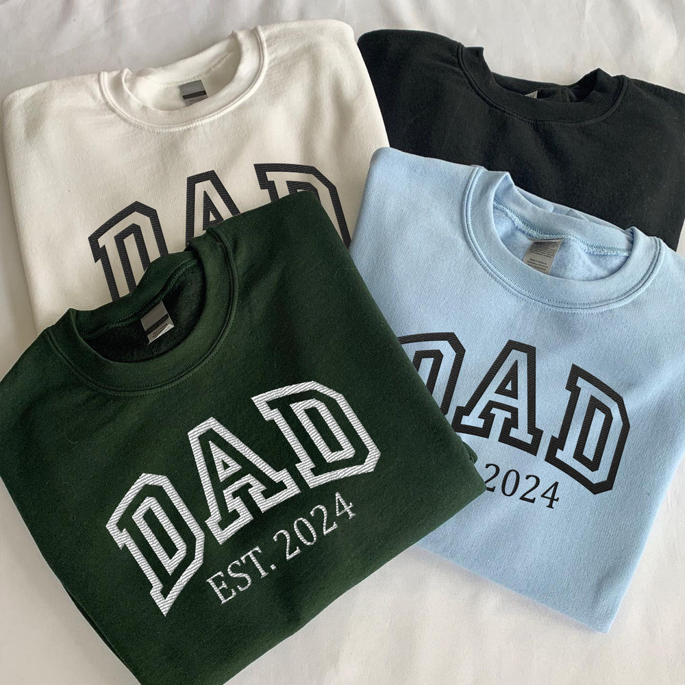 Custom Embroidered Sweatshirt, Personalized Name Hoodie for Mom, 100% Cotton Unisex Pullover (3)