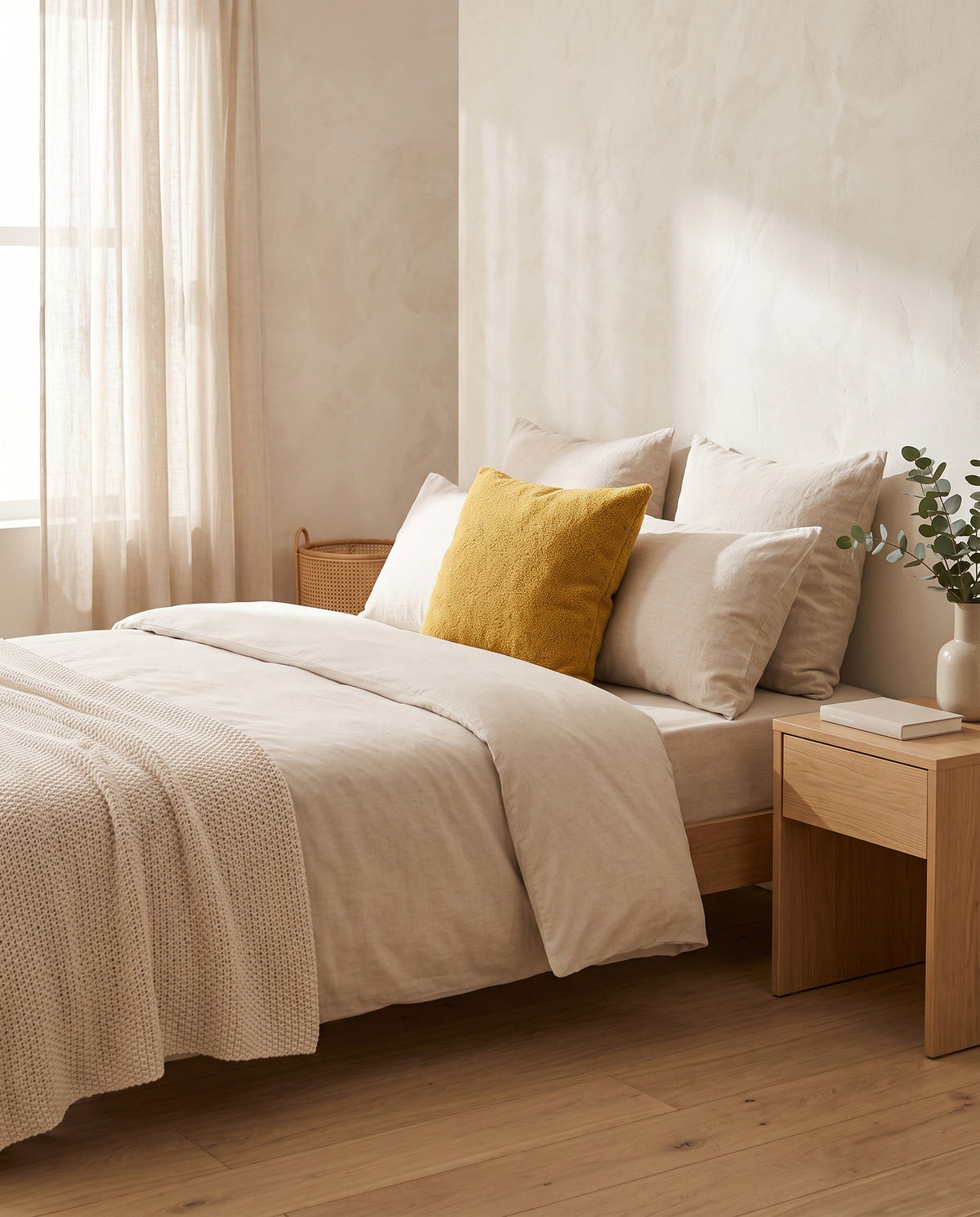 Knotted Fleece Orb Sofa Pillow | Hidden Zipper, 11in