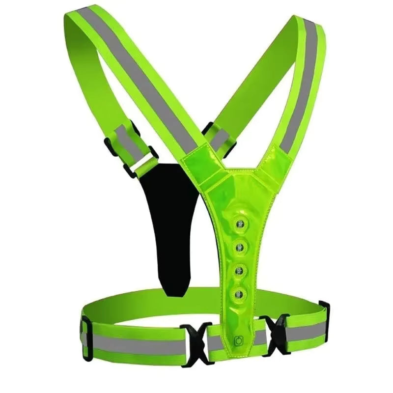 LED Running Vest with Reflective Strips and Three Light Modes, USB Rechargeable, view 17