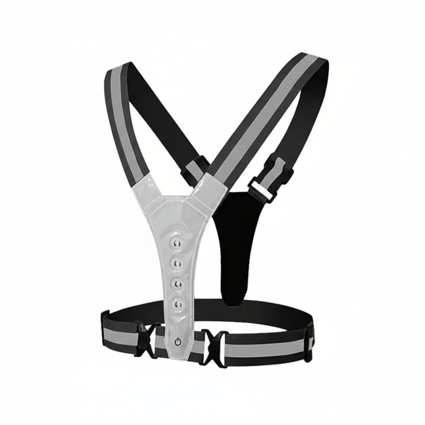 LED Running Vest with Three Light Modes and Reflective Polyester, USB Rechargeable, view 11