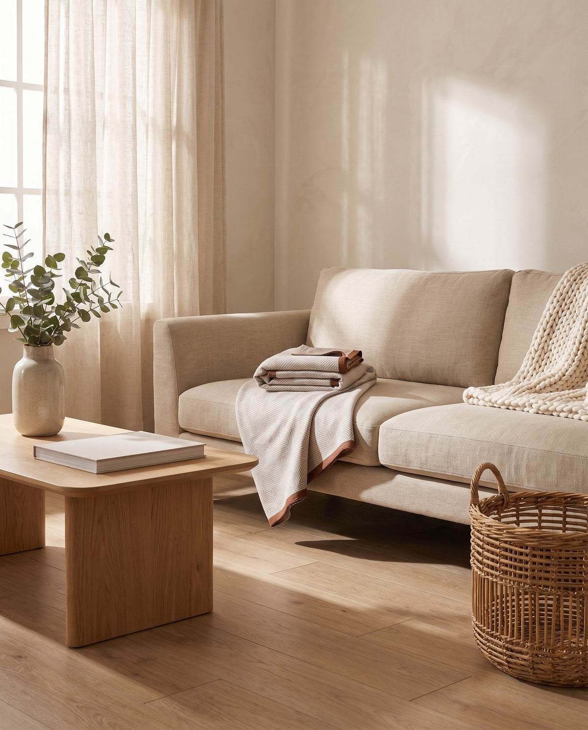 Light Nordic Style Blanket | Pet Friendly, 51-86in