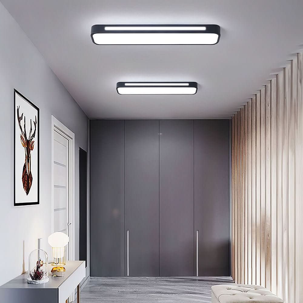 Linear LED Ceiling Light in Iron and Acrylic, 18.9, 22.8 or 30.7 Inch, view 1