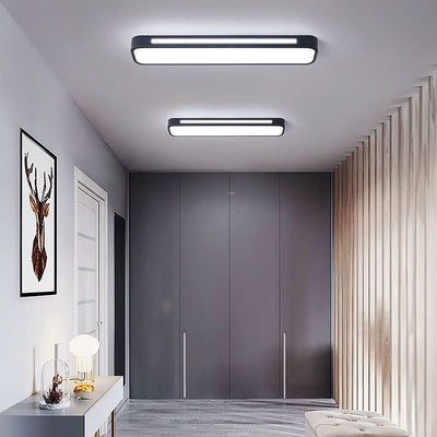 Linear LED Ceiling Light in Iron and Acrylic, 18.9, 22.8 or 30.7 Inch, view 1