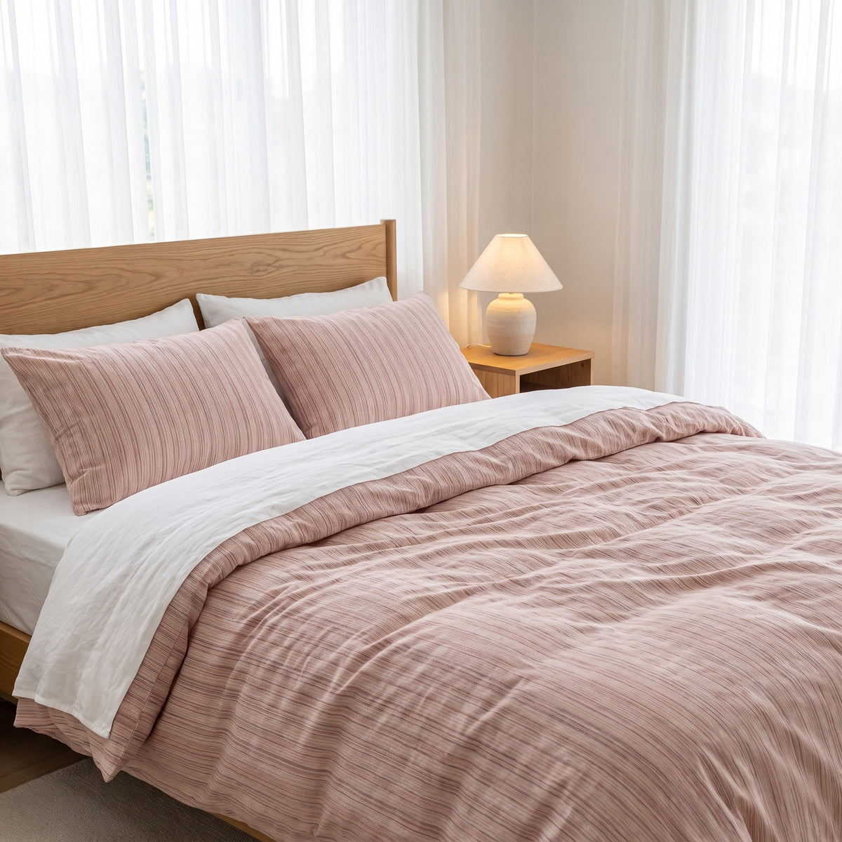 Luxe Duvet Cover Set | Soft Breathable Weave Bedsheet, 59-94in