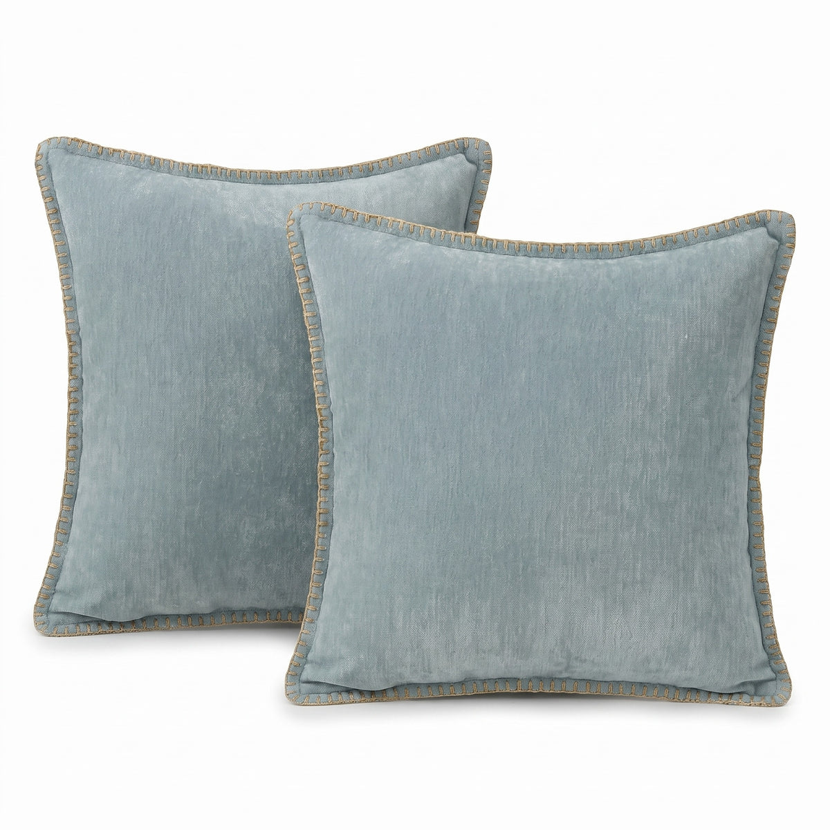Stitched Edge Chenille Cushion Cover | Set of 2, 12-26in