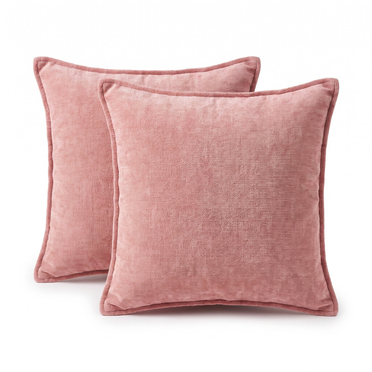 Stitched Edge Chenille Cushion Cover | Set of 2, 12-26in