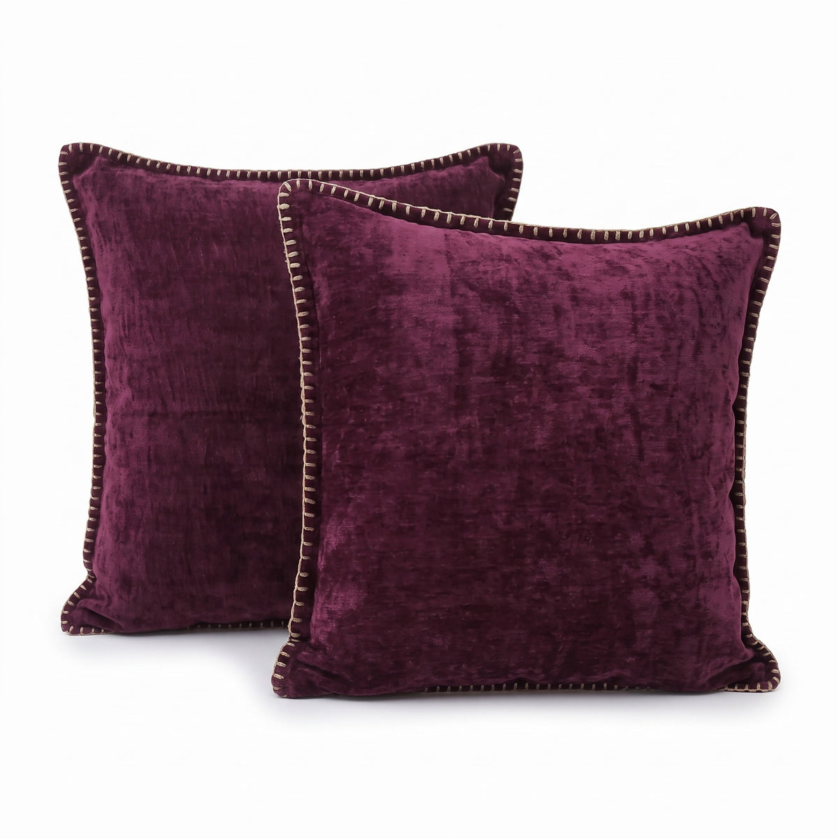 Stitched Edge Chenille Cushion Cover | Set of 2, 12-26in