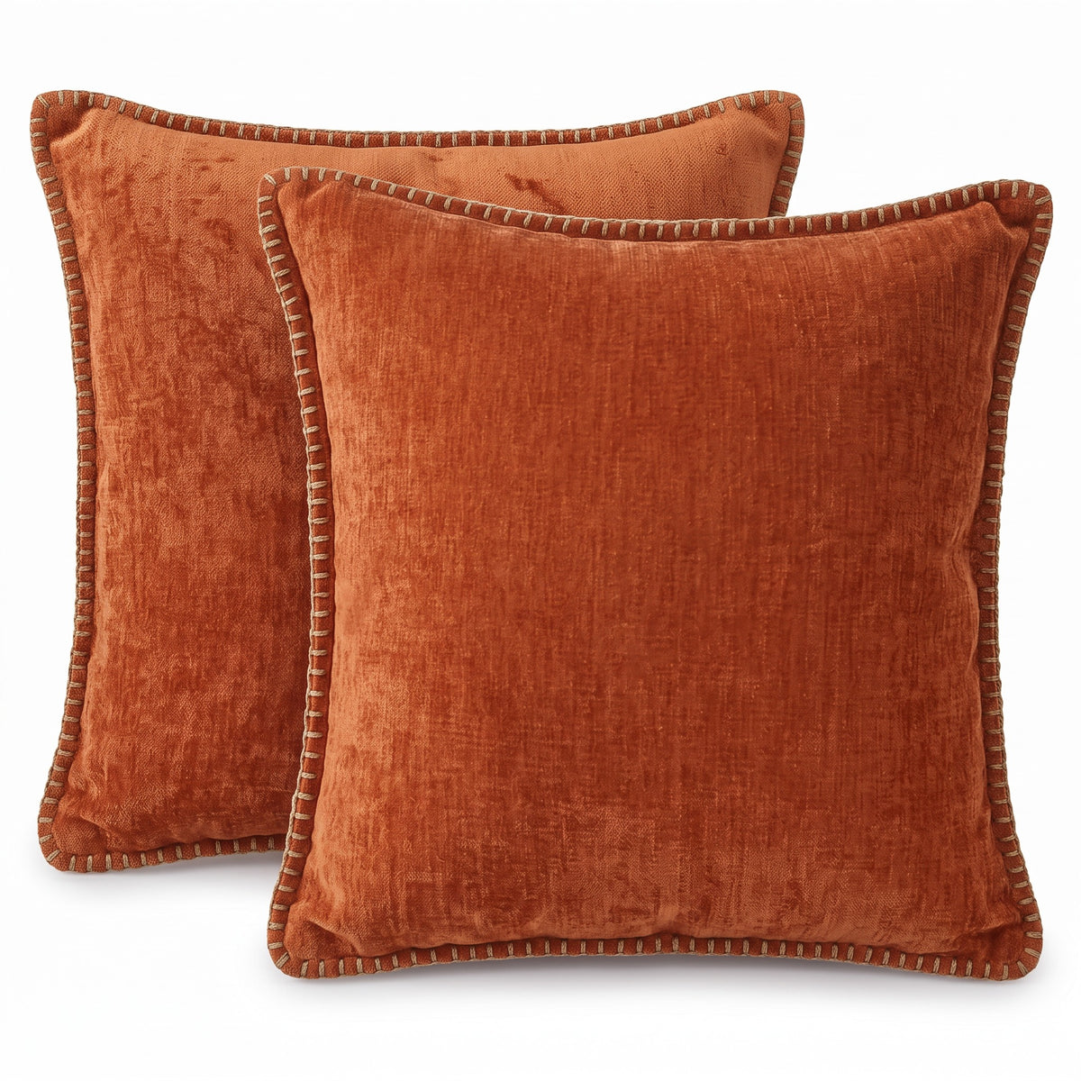 Stitched Edge Chenille Cushion Cover | Set of 2, 12-26in