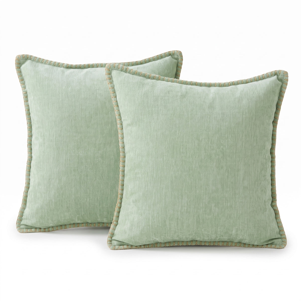 Stitched Edge Chenille Cushion Cover | Set of 2, 12-26in