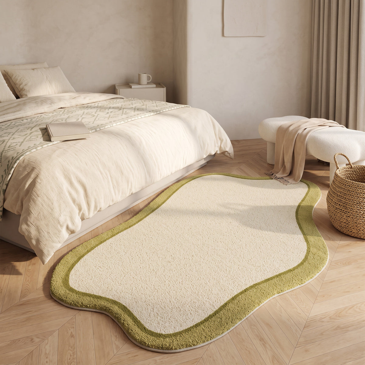 Nordic Style Area Rug | Soft Fluffy Pile, 31-118in
