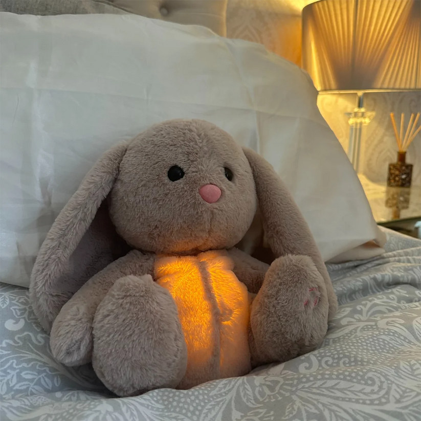 Breathing Plush Toy - Stuffed Animal Sleep Aid with Rhythmic Motion, Music, and Nightlight for Baby and Toddler (5)