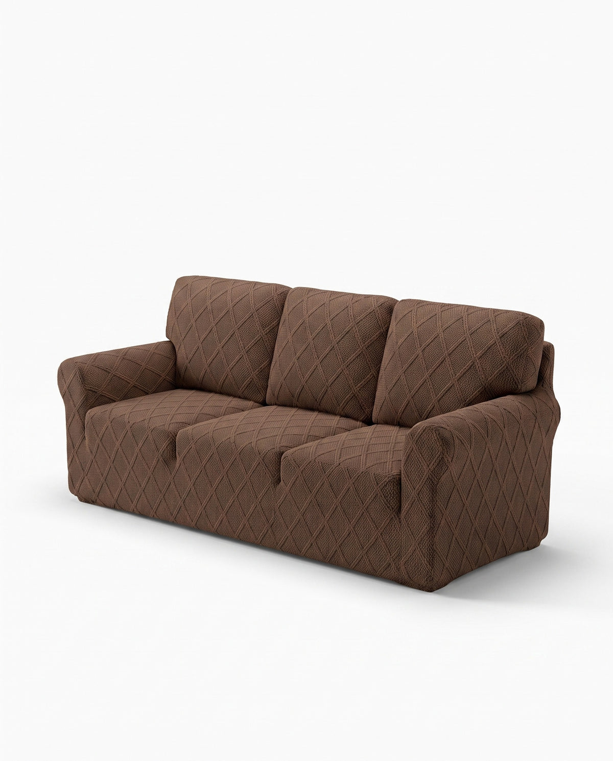 Luxury Diamond Knit Stretch Sofa Cover- Anti-Scratch, Full-Cover | Spill Resistant