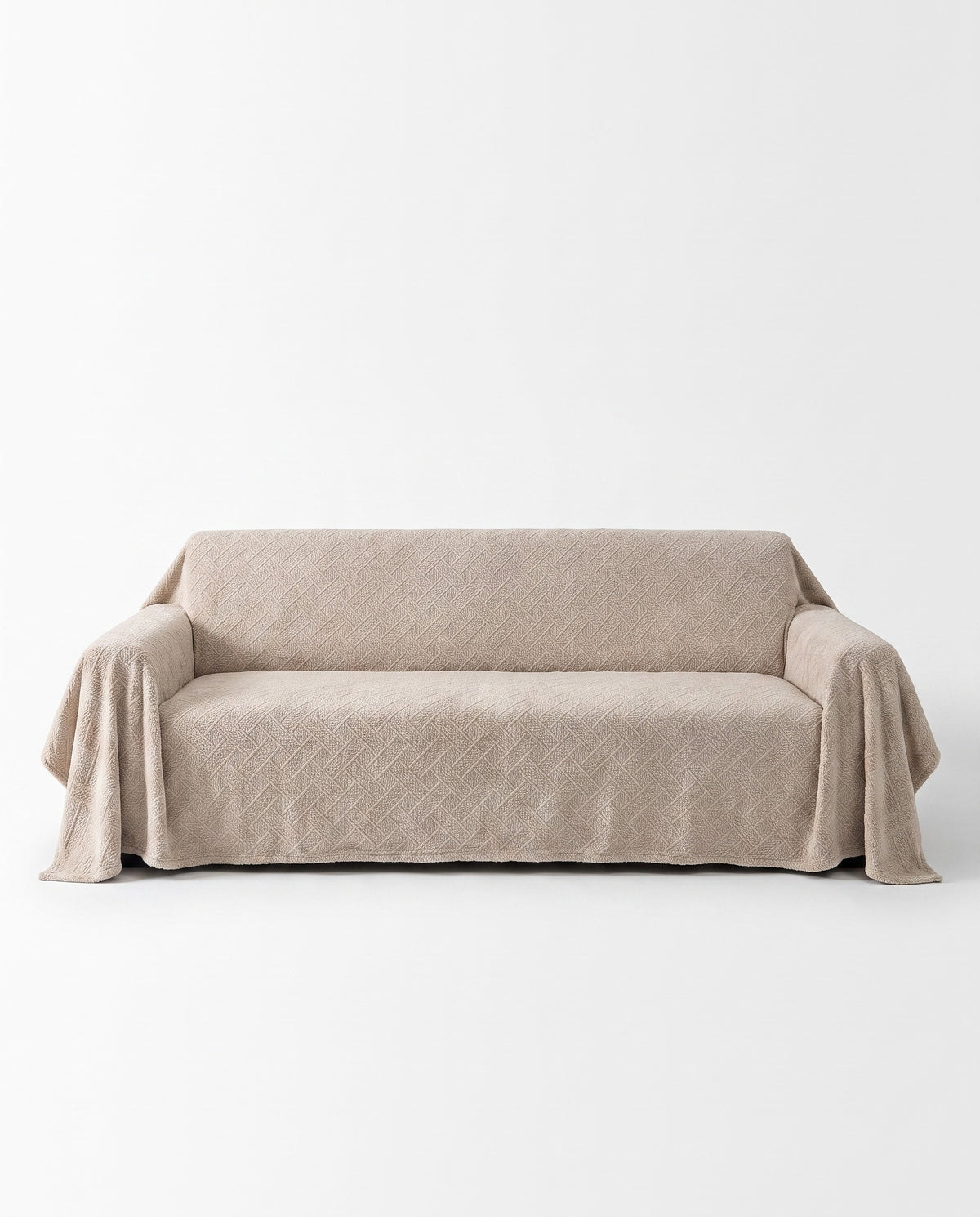 Luxury Diamond Knit Stretch Sofa Cover- Anti-Scratch, Full-Cover | Spill Resistant