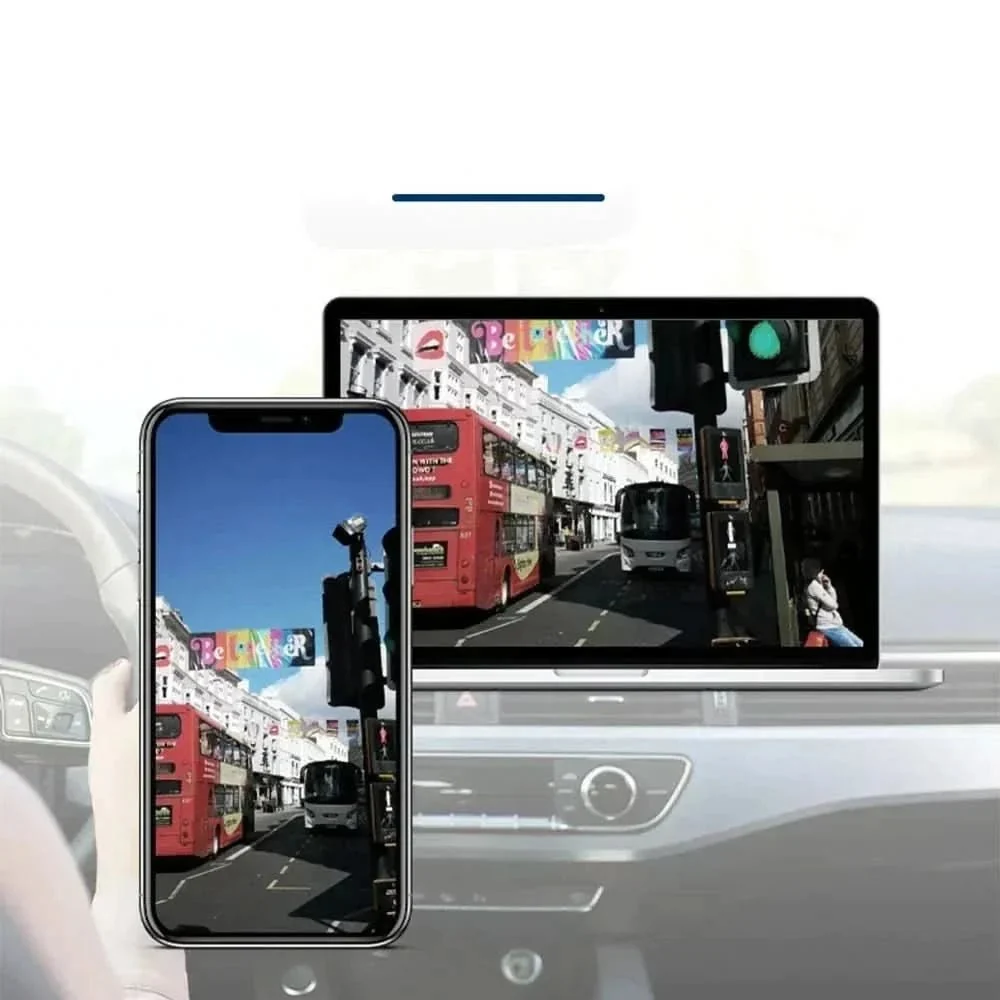 Compact magnetic GPS tracker attached to a metal surface