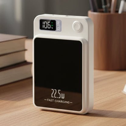 Magnetic Power Bank with 20,000 mAh, 3.8 x 2.5 x 0.6 in, view 1