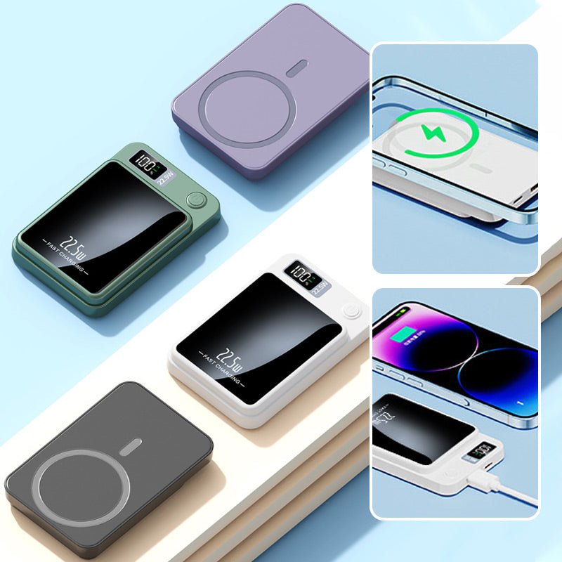 Magnetic Power Bank with 20,000 mAh, 3.8 x 2.5 x 0.6 in, view 6
